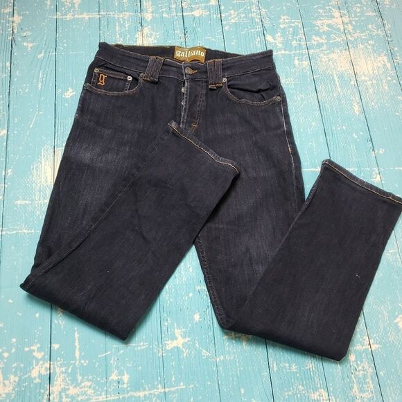 Italian John Galliano jeans Dark Wash Jeans 31 made in Italy - Picture 2 of 16